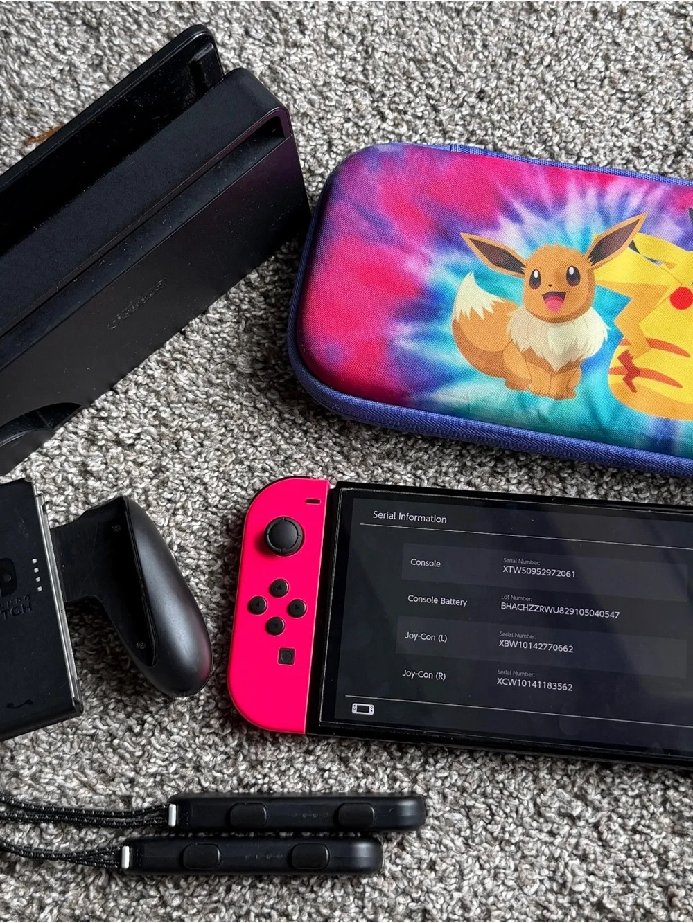Nintendo Switch OLED Bundle w/ Dock, Joy-Cons, Pokémon Case & Accessories